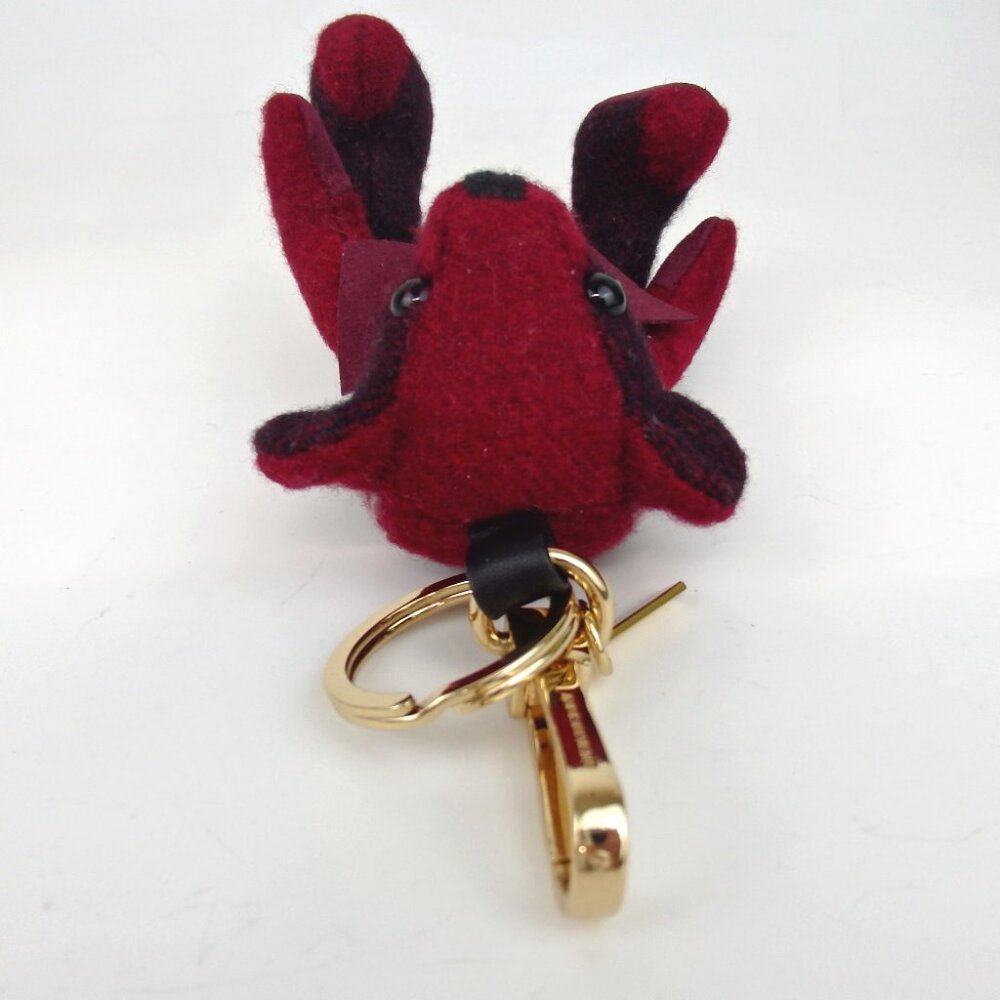 Authentic BURBERRY Teddy bear key ring cotton [Used] - Picture 3 of 8